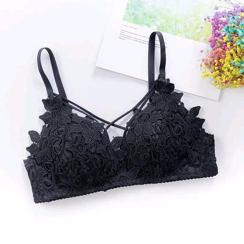 PACK OF 2 PIECE | FANCY FLORAL PADDED BRA AND PANTY SET | 1 BRA 1 PANTY
