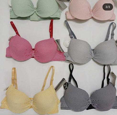70% OFF | PACK OF 1 PREMIUM IMPORTED LINED PRINTED PADDED PUSHUP BRA | FREE HOME DELIVERY