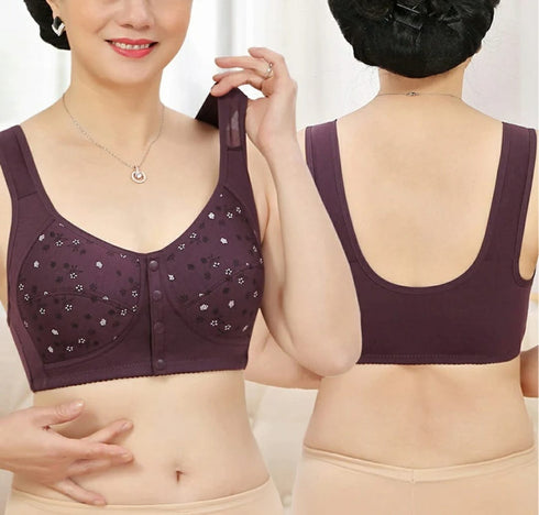 Imported Front-Open Button Bra – Everyday Support