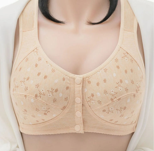 Imported Front-Open Button Bra – Everyday Support
