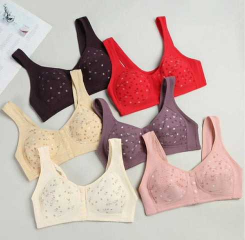 Imported Front-Open Button Bra – Everyday Support