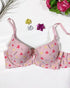 Imported Heart Printed Padded Bra & Panty Set