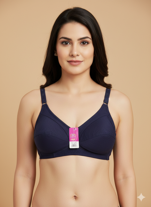 Pack of 3 Piece Soft Stretchable Malai Jersy Comfort Bras