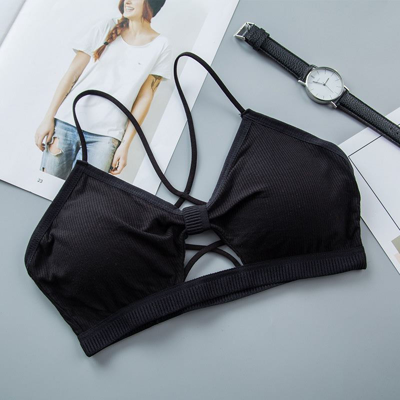 Women Cross Strap Threaded Sports Yoga Pure Cotton Bra | Buy 1 Get 1 Free
