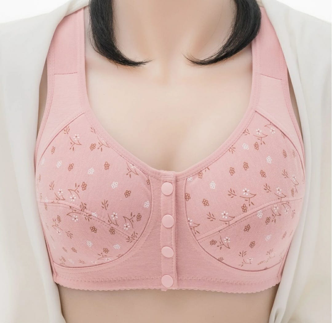 Imported Front-Open Button Bra – Everyday Support