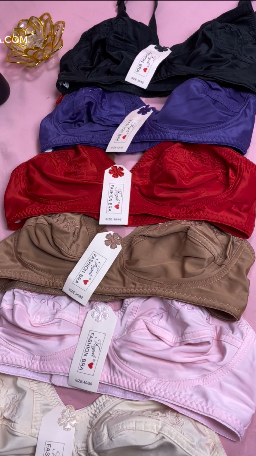 Imported Malai Jersy Embriodery Bra