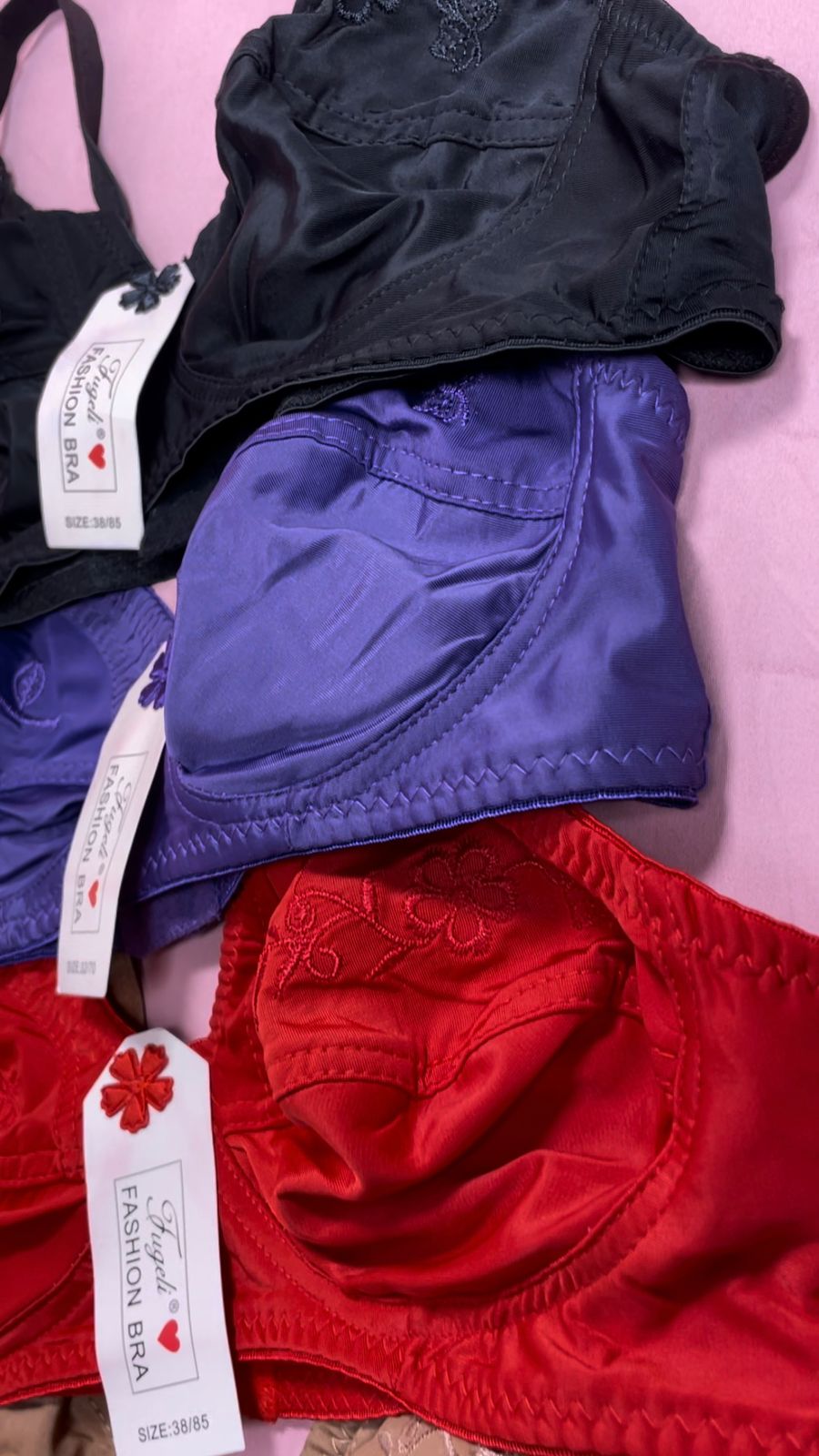 Imported Malai Jersy Embriodery Bra