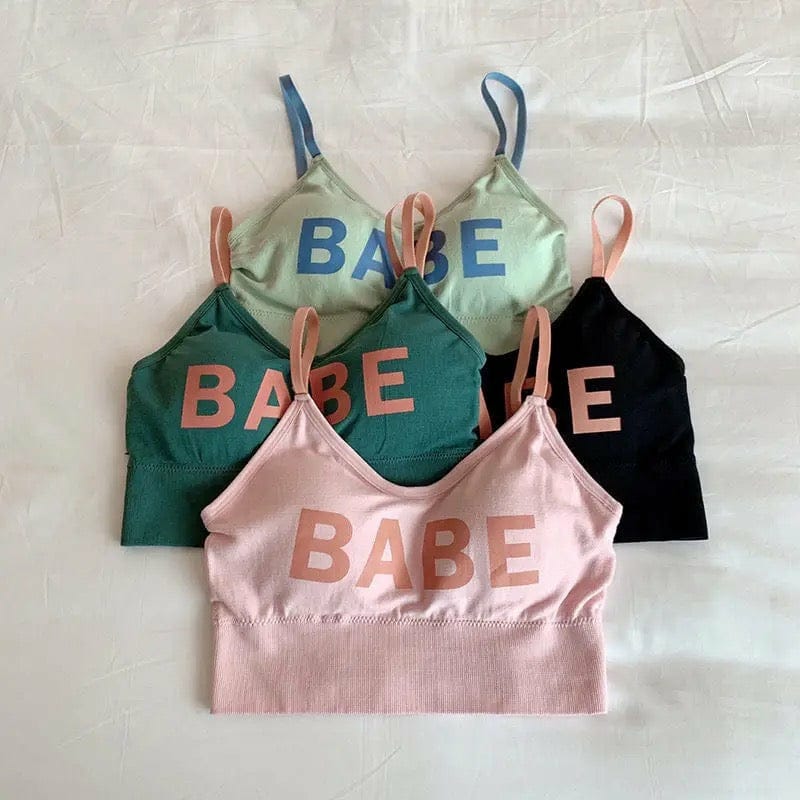 Imported Babe Printed Sports Cami Bra