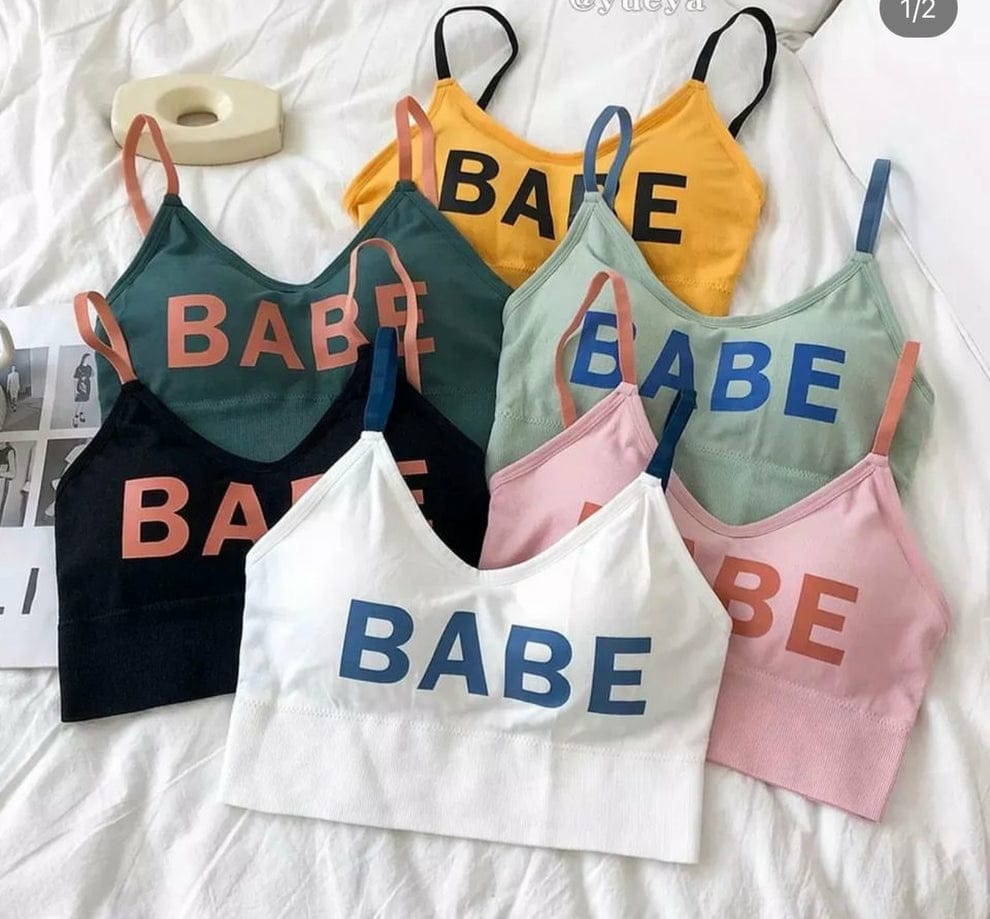 Imported Babe Printed Sports Cami Bra