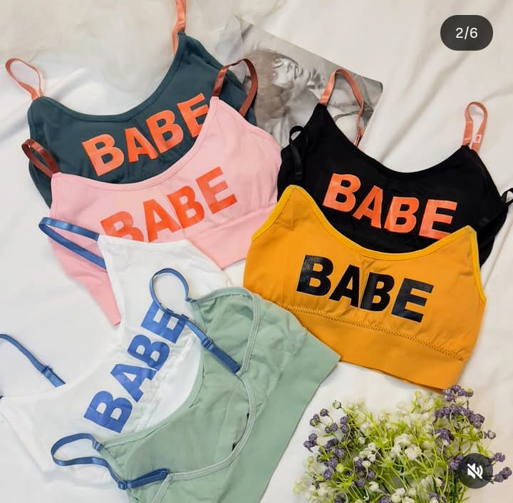 Imported Babe Printed Sports Cami Bra
