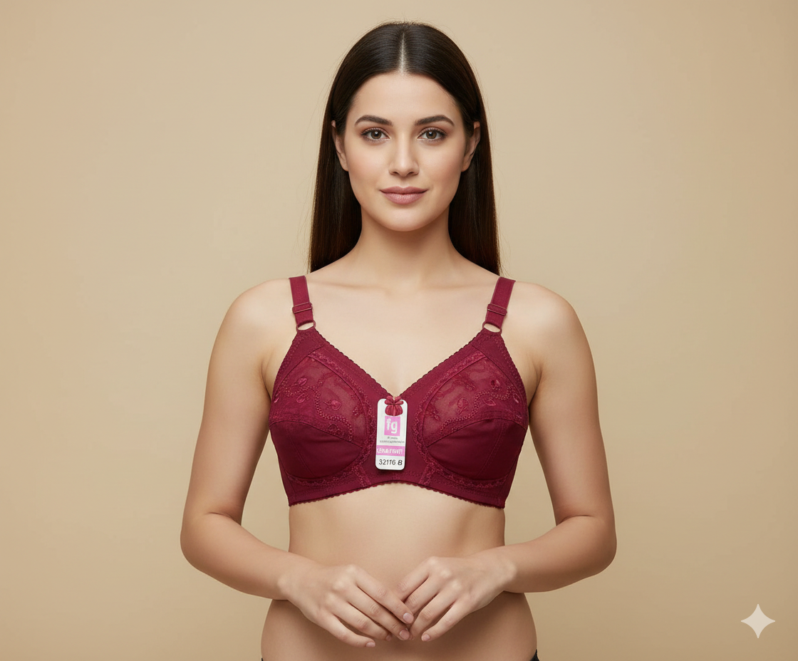 IFG Comfort 16 Pure Cotton Bra ( Free Hook Extender Gift )