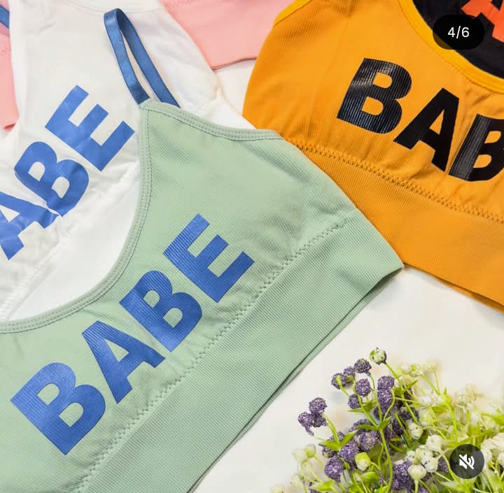 Imported Babe Printed Sports Cami Bra